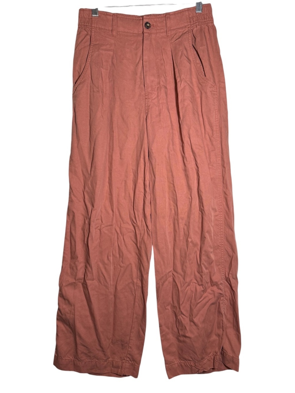 Madewell The Neale Straight Leg Pant Drapeweave in Dried Rose Pink Size 8 - Picture 2 of 10